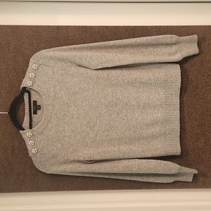 J Crew Lambs Wool Pullover Sweater with Faux Diamonds